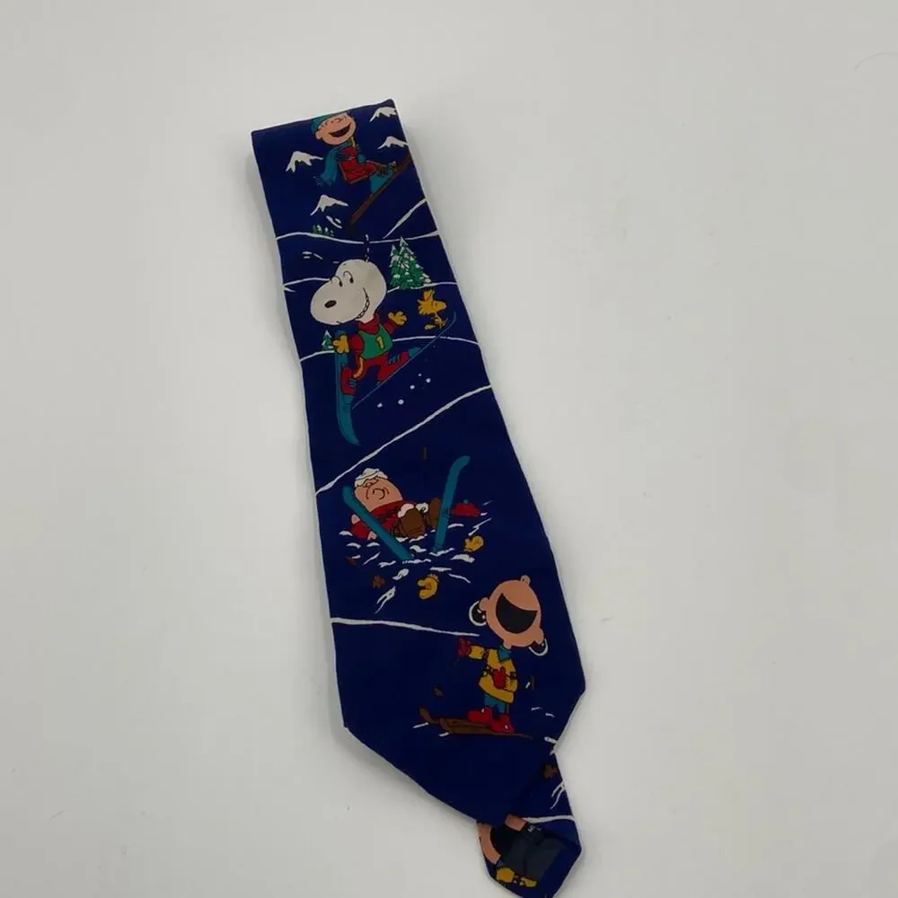 Vintage snoopy peanuts silk tie